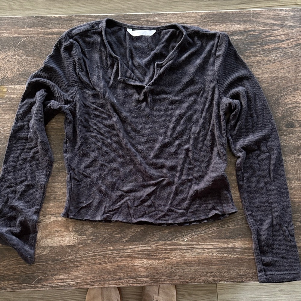 Black Long Sleeve Girl’s Top